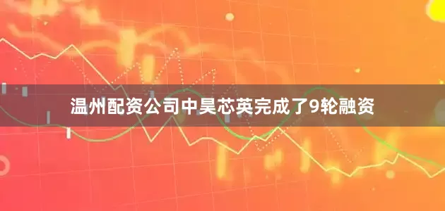 温州配资公司中昊芯英完成了9轮融资
